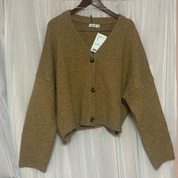 Button up Cardigan brown NWTS - Picture 6 of 9